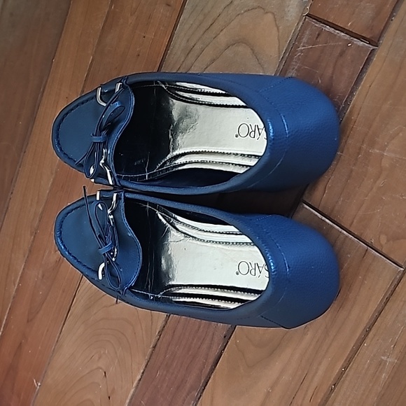 Pesaro size 8 flat loafers navy blue - Picture 4 of 6